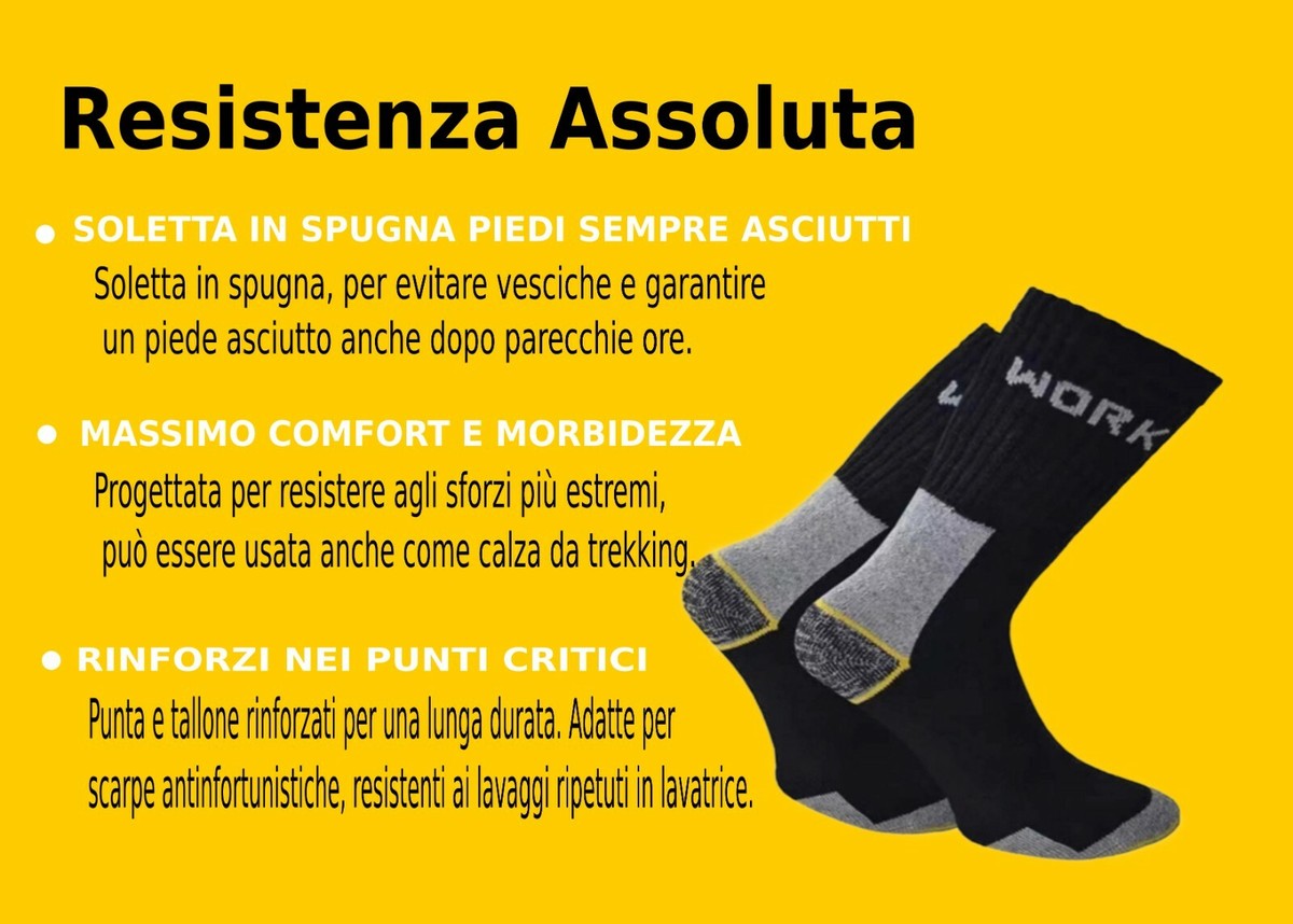 Calzini Lavoro Uomo Calze Uomo Cotone - Confezione Da 10 Paia, Per Lavoro E Tempo Libero Calzini Da Lavoro Uomo - Foto 10