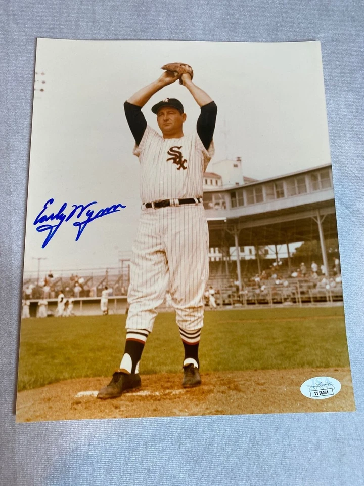EARLY WYNN SIGNED 8X10 PHOTO AUTOGRAPH CHICAGO WHITE SOX JSA CERT - O - Image 2 of 3