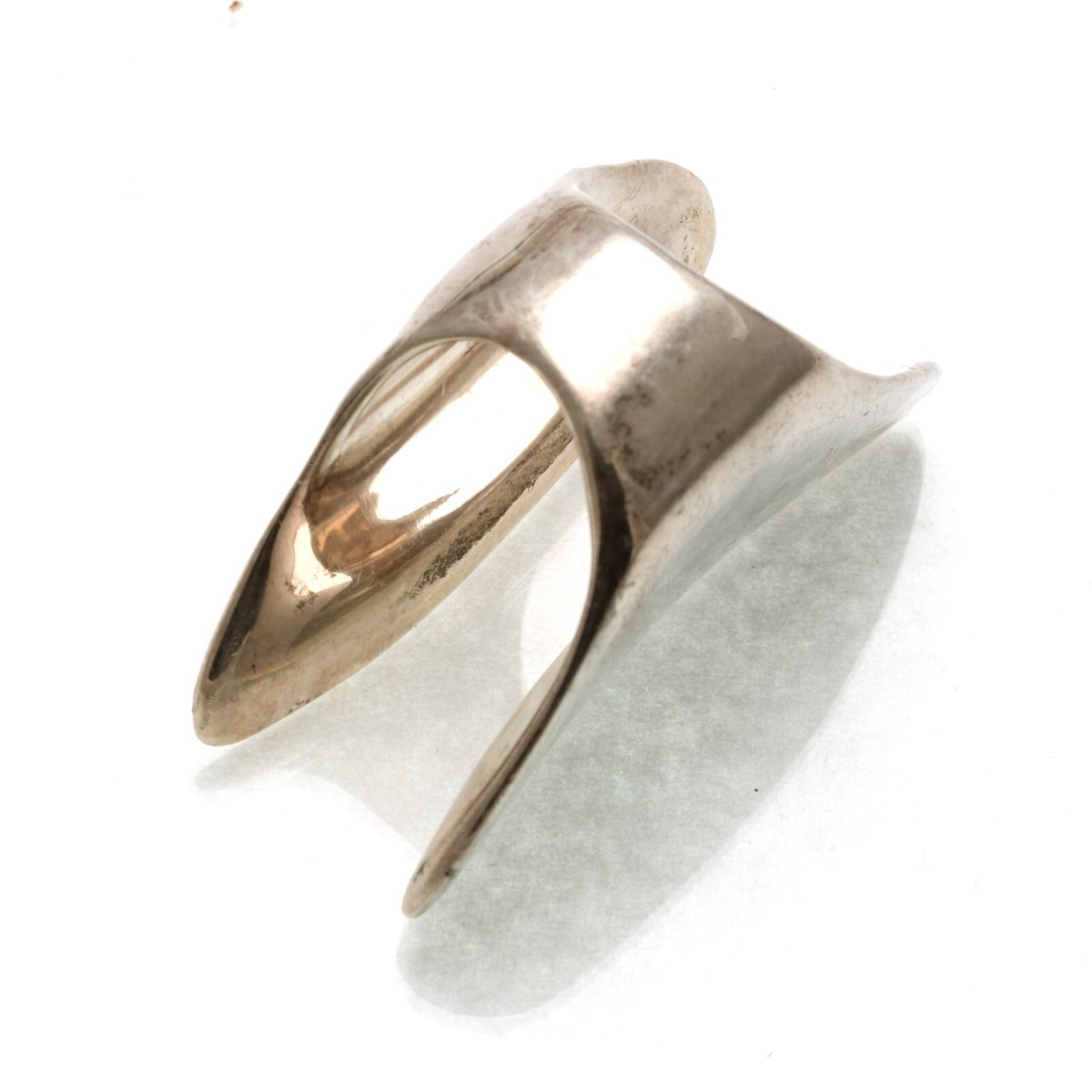 Vintage 925 Sterling Silver solid wrap ring Long Estate | eBay