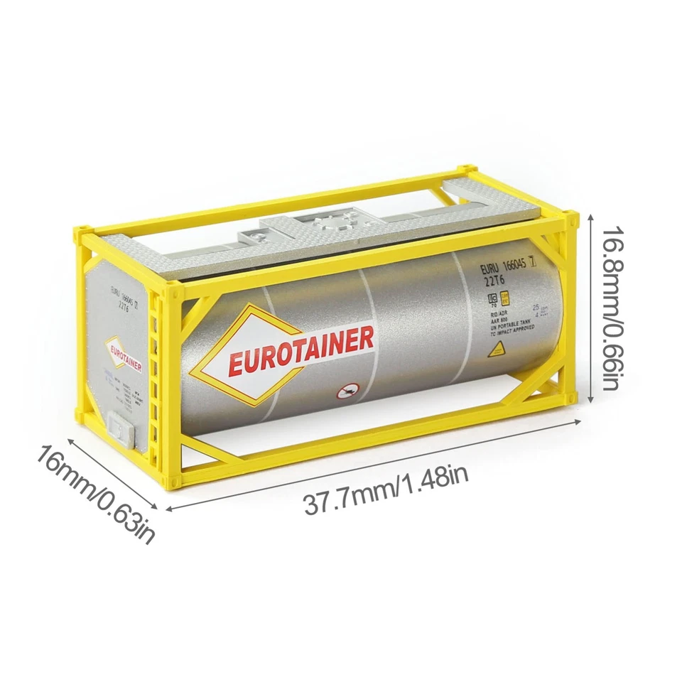 3 Units Evemodel N Scale 20ft Oil Tank Container 1:160 20' Tanktainer C15023 - Image 3 of 4