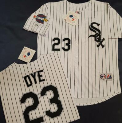 1630 Chicago White Sox JERMAINE DYE 2005 World Series Baseball Jersey WHT New