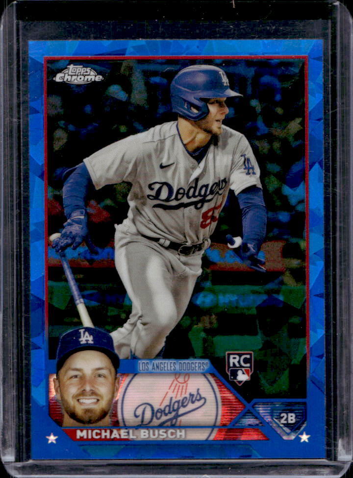 2023 Topps Chrome Update Sapphire Michael Busch Rookie RC #USCS256 Dodgers