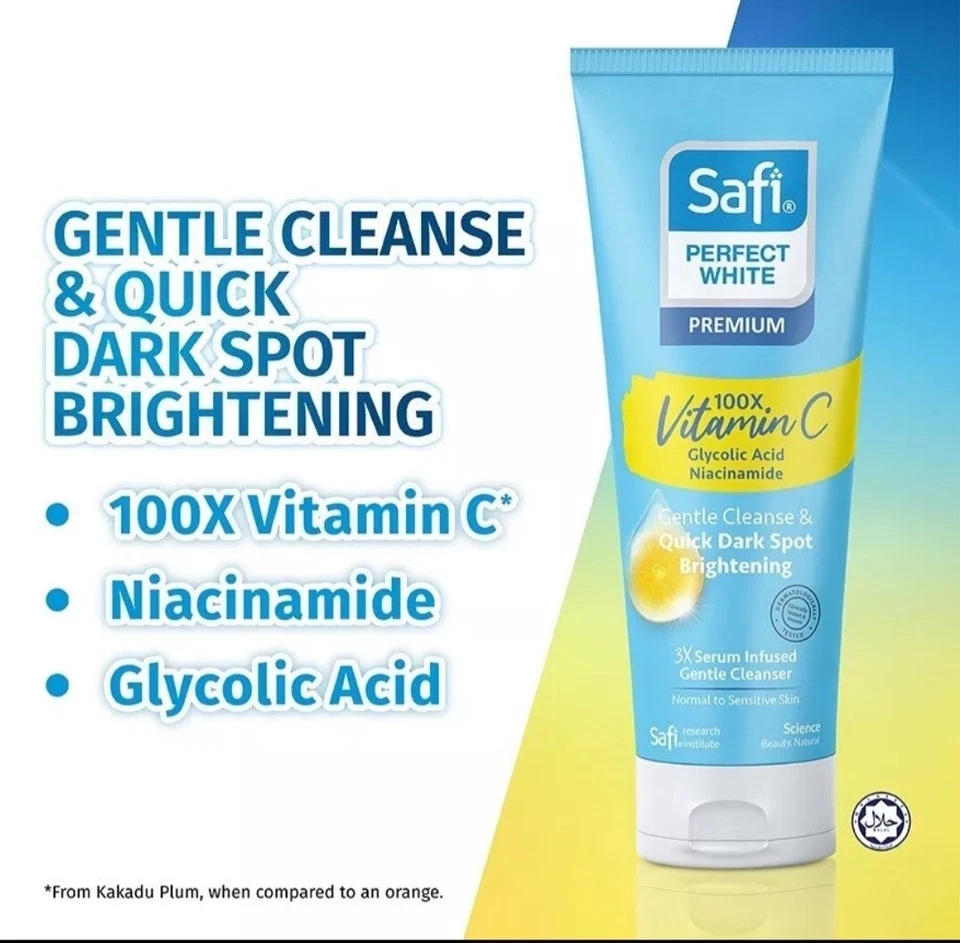 SAFI 3X Serum Infused Gentle Cleanser 100g x5 Tubes - Image 2 of 3