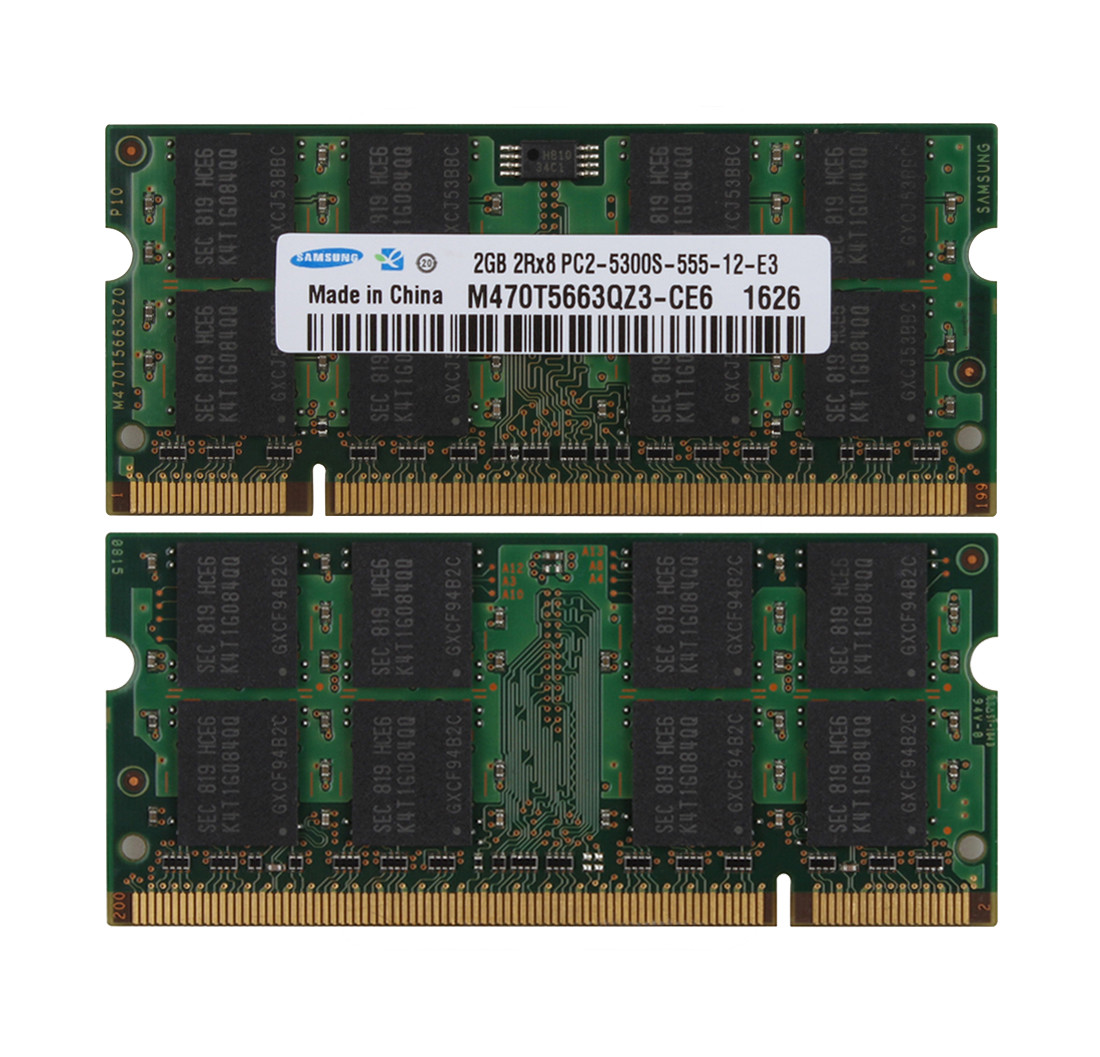 2gb Usable 4gb Installed 3gb Usable GB 4GB 2X 2GB PC2-5300 DDR2