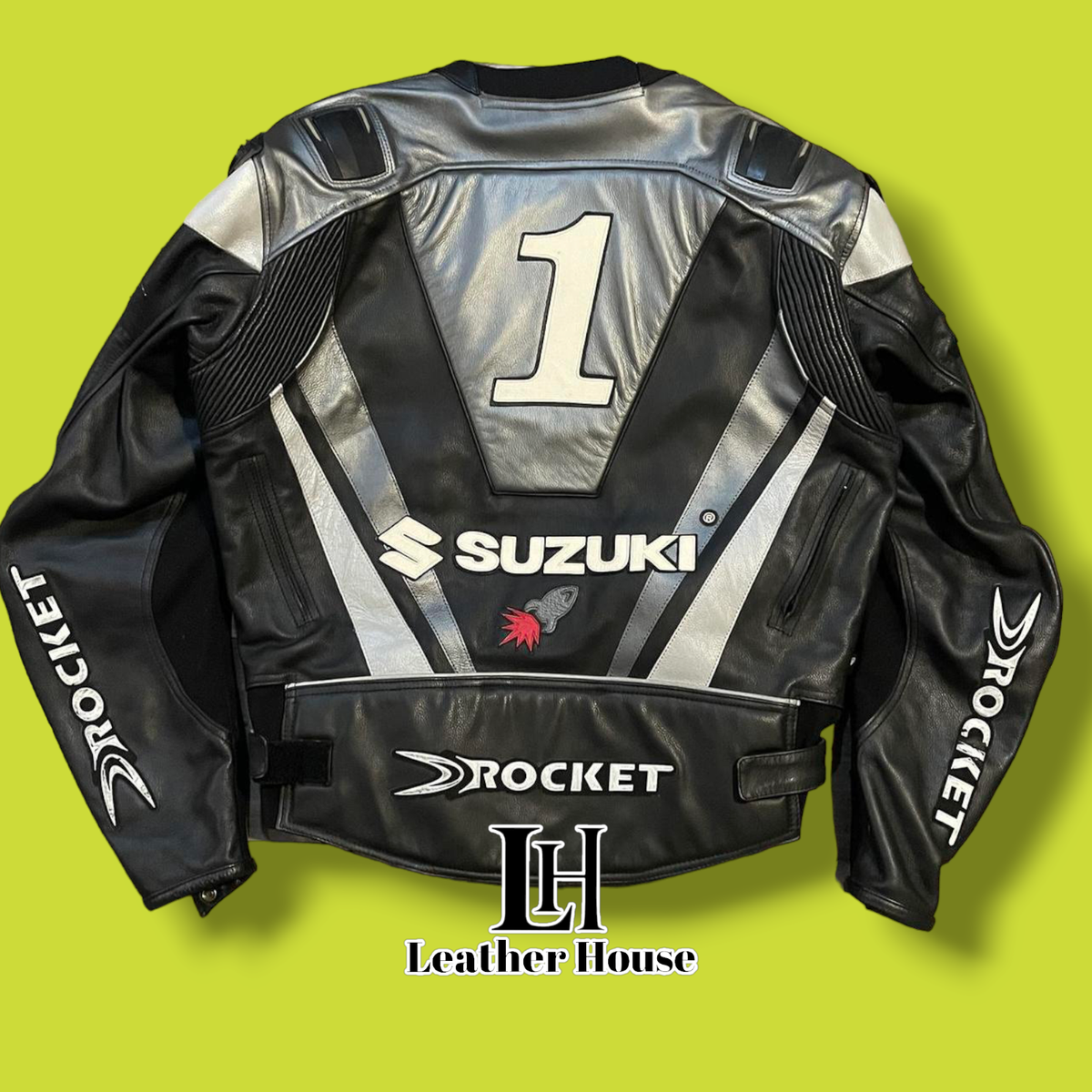 Suzuki Rocket GSXR Motorcycle Racing Jacket Suzuki Racing
