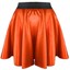 Women's Satin Pleated High Waist Mini Skirt – Shiny Retro Boho Style – Solid Colors S~3XL – Elastic Pull-On