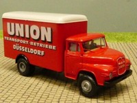 1/87 Brekina Man 520 Union Transport DüSseldorf Koffer 4503