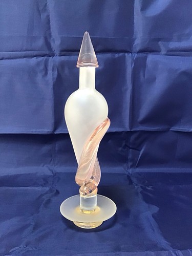 Effe Due Vetri D’Arte Murano matt weiß Karaffe rosa Glas gold Aventurin - Bild 2 von 13