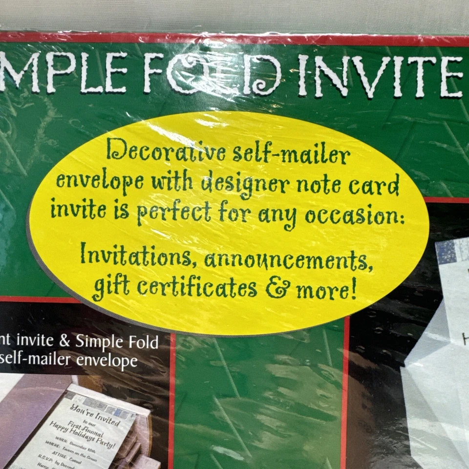 Geographics Simple Fold Invite With Seals Holiday Themed 24 Count Bn12 - Image 3 of 4