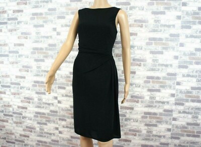DAVID MEISTER DAMEN FEST PARTY ABEND KLEID RAFFUNG SCHWARZ  36 