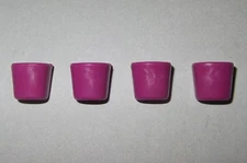 19475, 4x (2 Pairs) Cuffs, Sleeves, Smooth, Large, Magenta