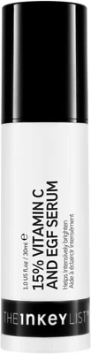 BE FOR BEAUTY The INKEY List 15% Vitamin C and EGF Serum Helps to Intensively Brighten All Ski