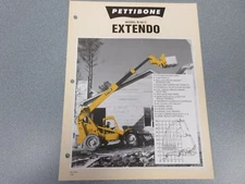 Rare Pettibone Extendo B-68-C Forklift Sales Sheet