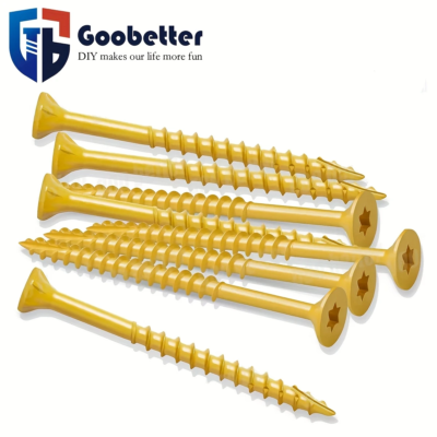 9 * 2-1/2 Deck Screws, T25 Torx Exterior Wood Screws
