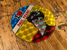 Vtg 1970s PAUL YOUNG Prism Sticker RARE Streetband Q-Tips Teen Idol Singer 80s!