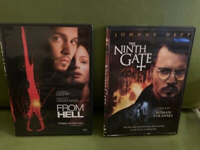 From Hell the Ninth Gate Johnny Depp 2 DVDs 90s Horror Polanski slim cases