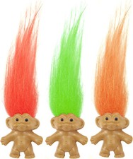 Mini Troll Pencil Topper With Hair Mixed Colours Ideal Party Bag Toys