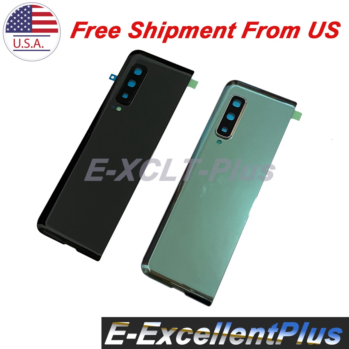 For Samsung Galaxy Z Fold 1 SM-F900F F900U F9000 Back Battery Cover Camera  Lens