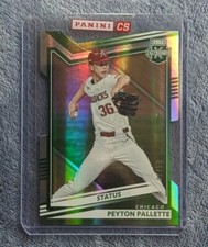 2022 Panini Elite Extra Edition Status Die Cut Green /50 Peyton Pallette #62