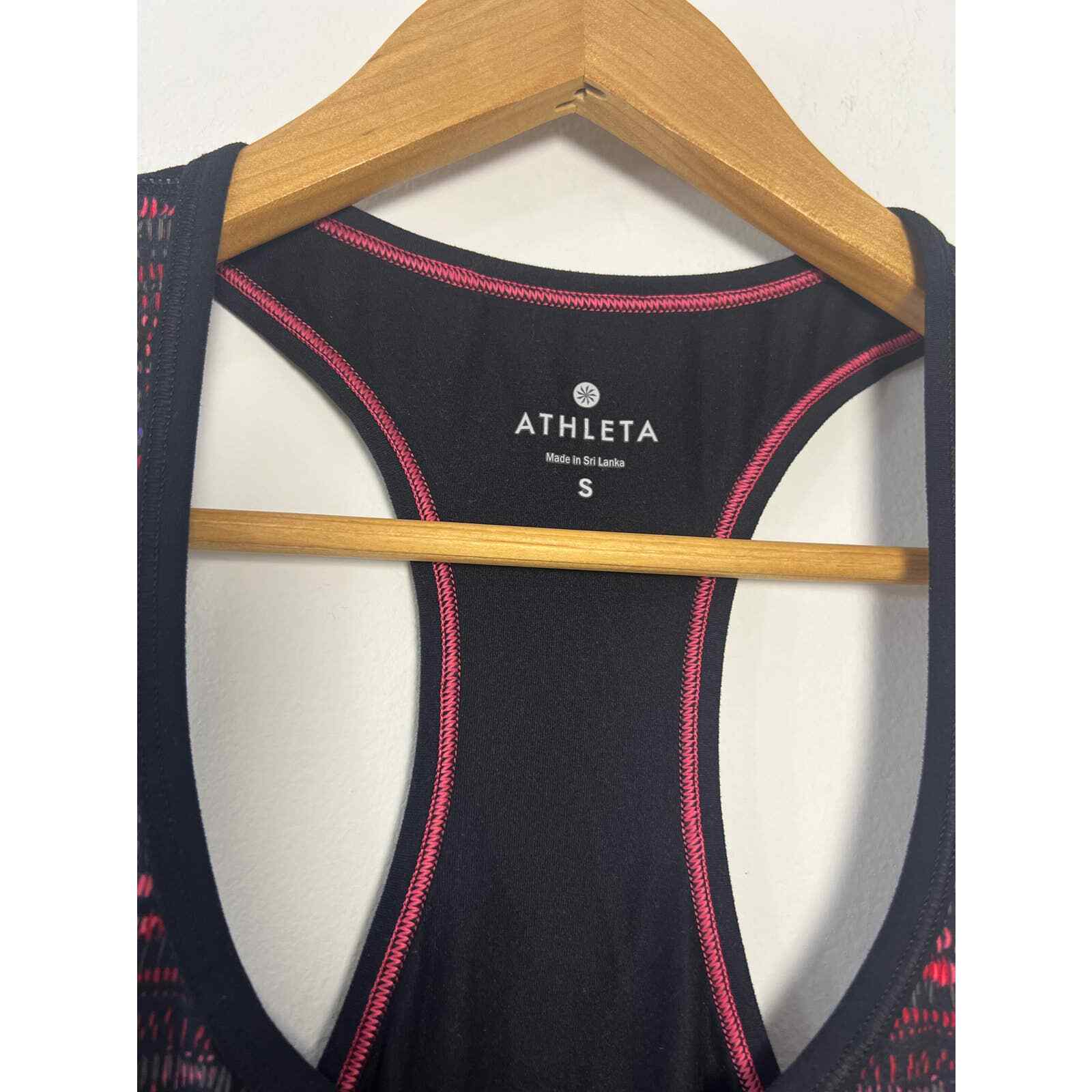 Athleta Black Rainbow Pattern Racerback Tank Top … - image 4