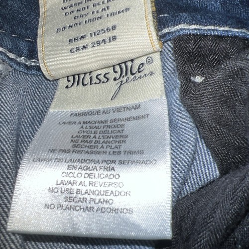 Miss Me Skinny Jeans Women's Size 28* Blue Stretch Denim Standard Bootcut - Picture 9 of 15