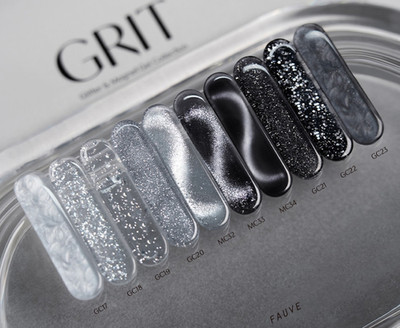FAUVE GRIT Glitter & Magnet Gel Collection 10 Colors K-Beauty
