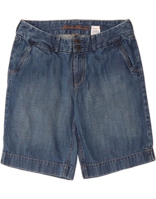Eddie Bauer Damen Curvy Denim Shorts US 10 Large W32 blau Baumwolle BJ10