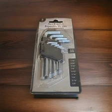 9 PIECE HEX KEY ALLEN WRENCH SET IN FLIP OPEN CASE BRAND NEW