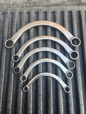 Vintage Snap-on Tools Usa 5pc 12pt Sae Half-moon Wrench Set 716-1516 Cx2830