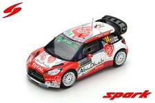 Citroen DS3 WRC No.14 1/43 Scale Model Car by Spark, Abu Dhabi WRT, C. Breen