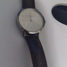Beverly Hills Polo Club 5376S Men's Quartz Analog Watch White Dial Brown Leather