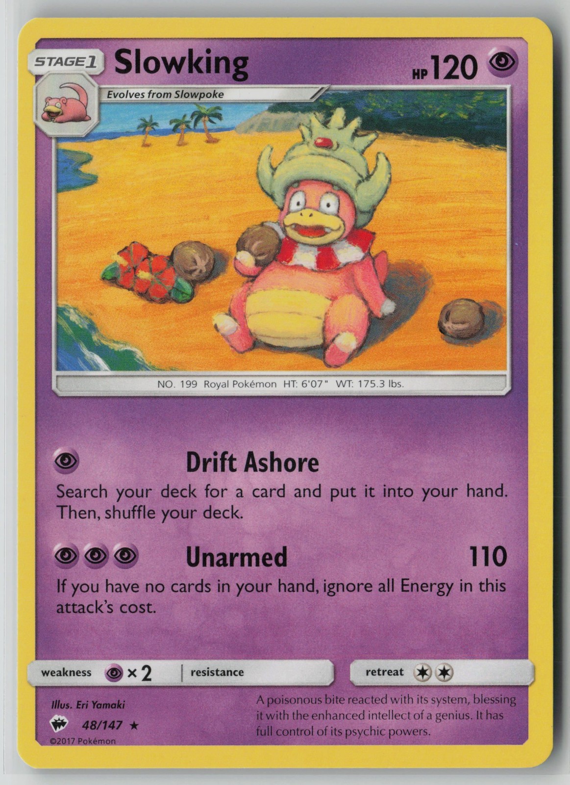 Slowking 48/147 Pokemon Burning Shadows Rare Lightly Played Card (LP)