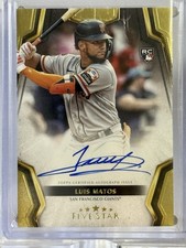Luis Matos 2024 Topps Five Star Base Rookie Auto #FSA-LM - Giants RC