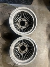 2 Vintage 15x8.5 Turbine Style 30 Spoke Wheels 5x5.5 Pattern Wheel Dist Inc