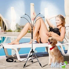 Standing Misters for Outside Patio - Adjustable 4.1FT Portable Misting System...