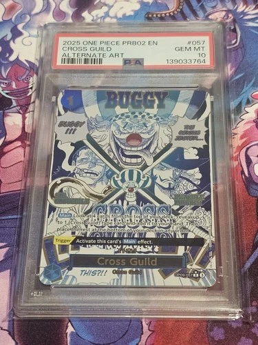 One Piece PRB02 English Cross Guild Alternate Art #OP09-057 PSA 10