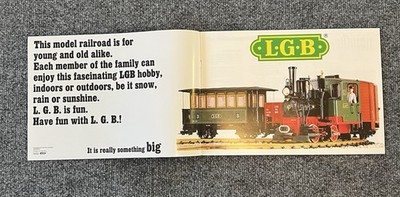 LGB The World of L.G.B 3 Colorful Pages Trains, Parts and