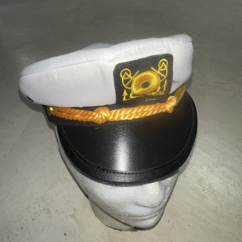 CHILD YACHT BOAT SHIP SAILOR CAPTAIN COSTUME HAT CAP NAVY MARINE ADMIRAL KID HAT
