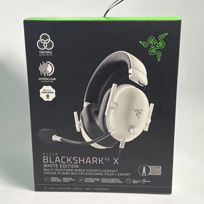 NEW - Razer BlackShark V2 X Wired 3.5mm Gaming Headset White