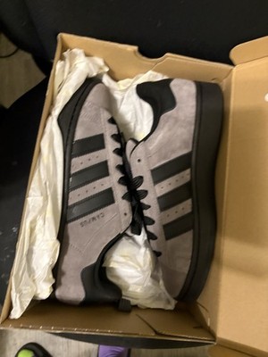 adidas Campus Low Top Sneakers Gray Black Suede Lace Up Men s New in Box