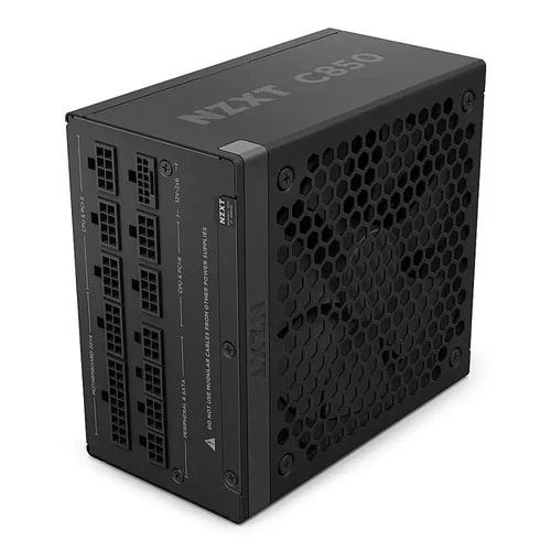 NZXT C850 ATX 3.1 80 Plus Gold Fully Modular Power Supply 850W Black - VG