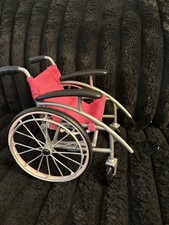 Our Generation Doll Wheelchair Pink Silver Fits 18" American Girl Battat Toy