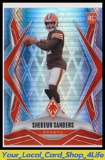2025 Panini Phoenix Silver Hyper Prizm #154 Shedeur Sanders Rookie