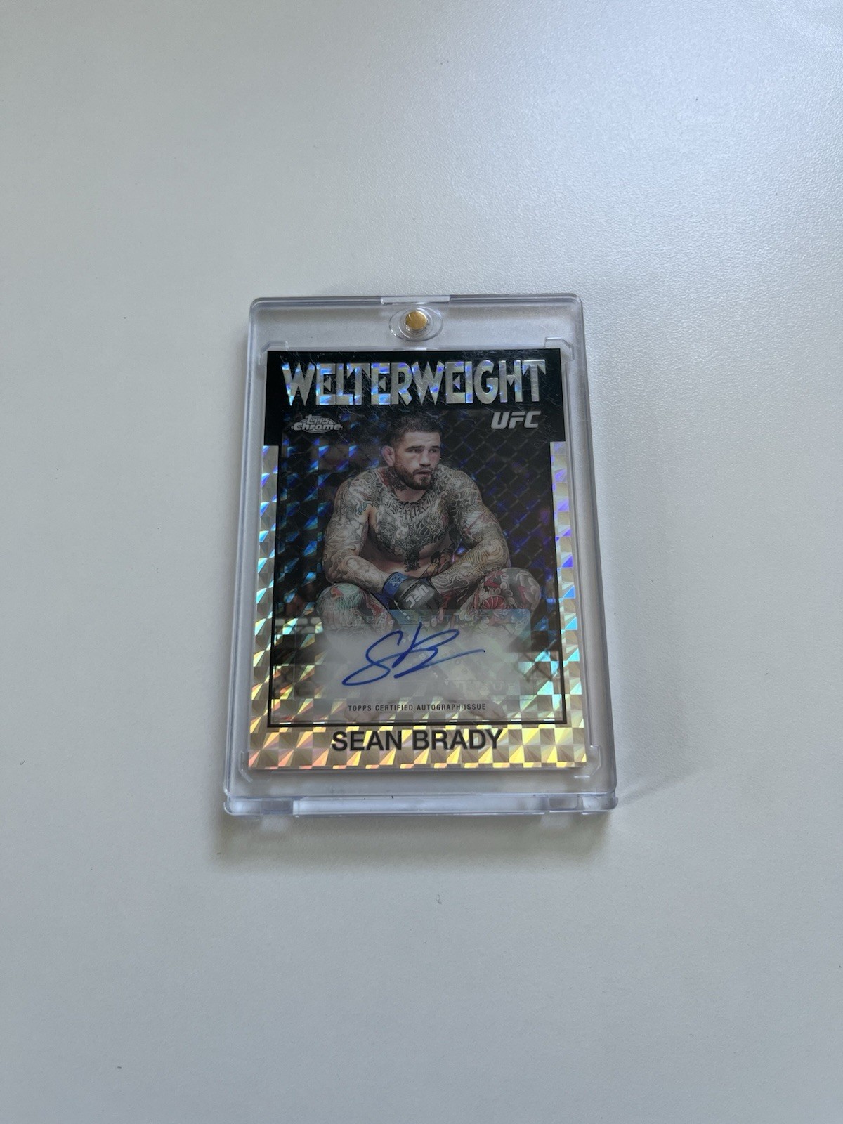 2026 Topps Chrome UFC - 1986 Topps Signatures Sean Brady #86S-SB Geometric Auto