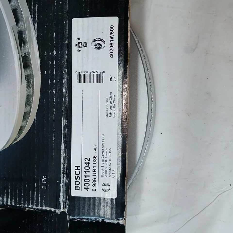 Bosch 40011042 se adapta a Infiniti QX4 Nissan Pathfinder QuietCast rotor de freno delantero Foto 4 de 4