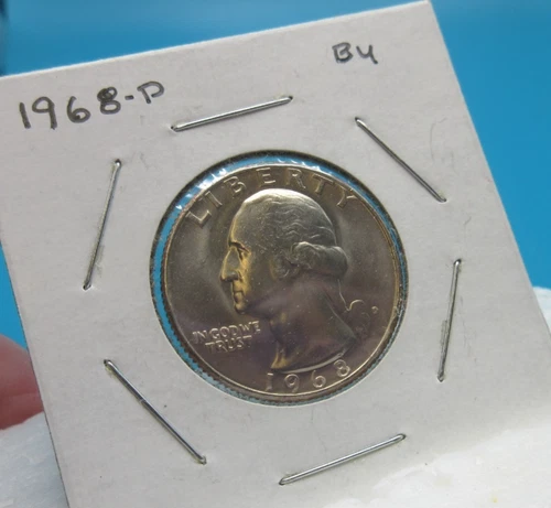 1968-D Washington QUARTER 25 Cent COIN / Brilliant Uncirculated