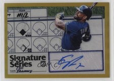 2019 Panini Donruss Optic Signature Series Gold Prizm 6/10 Eric Thames Auto lz7