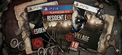 Resident Evil Set PS5 PS4 - RE 4 Remake + Village + RE 7 Biohazard - Wie neu