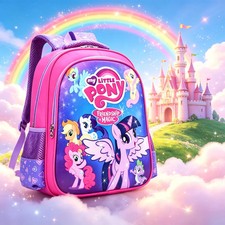 Cartoon Pony Kids Backpack Children School Bag for Girls