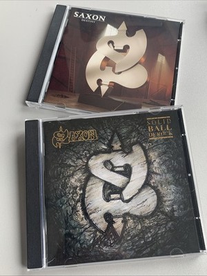2 CD Saxon - Destiny (1988)  + Solid Ball Of Rock (1990) - Zustand sehr gut